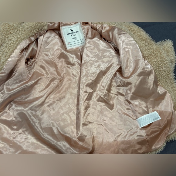 Abercrombie Kids Tan Brown Sherpa Teddy Coat size 11/12 - Picture 11 of 12